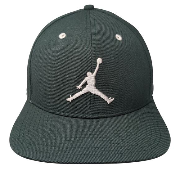 Jordan Jumpman Snapback Hat Green One Size Adjustable Embroidered - Picture 1 of 10